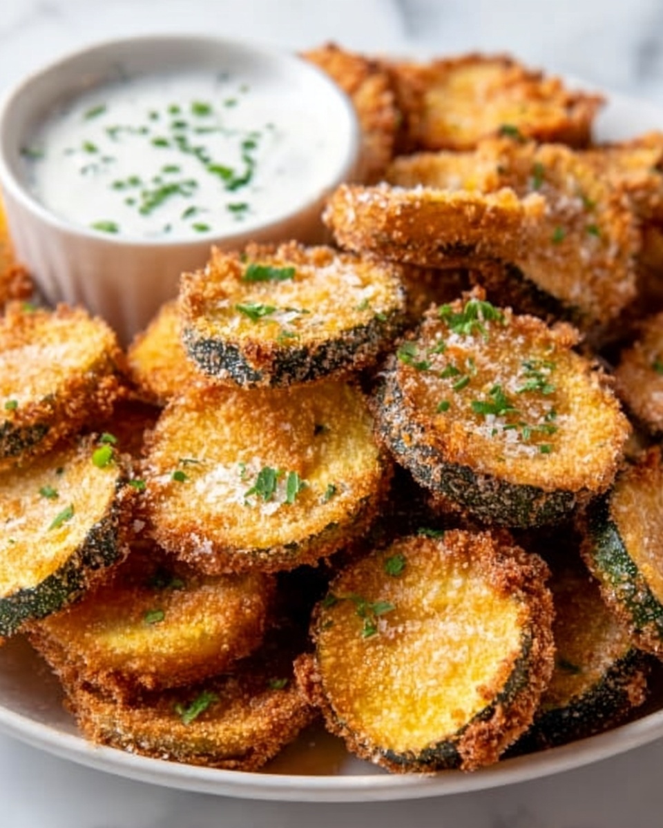 Fried Sliced Mushrooms with Ranch Dipping Sauce Recipe - Recipe Image
